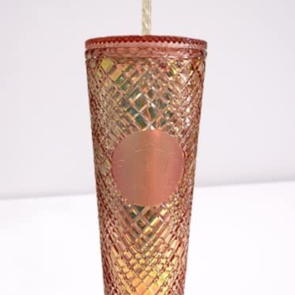 Starbucks Other - 🎄LAST ONE🎄NEW Starbucks 2021 Holiday Jeweled Rose Gold Cold Cup